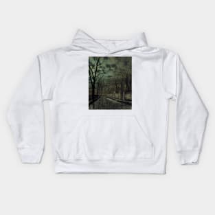 November by John Atkinson Grimshaw Kids Hoodie